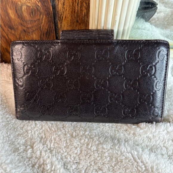 GUCCI Long Wallet Leather Black for Check blood ID Card Money Holder - Picture 2 of 12